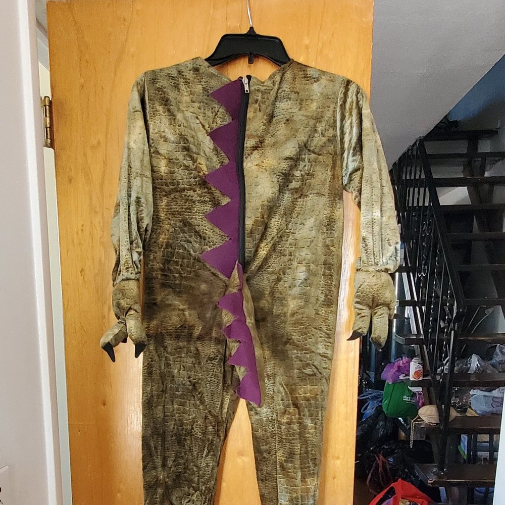 Dinosaur Costume Kids Size Large with Helmet